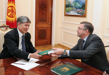 Ректор РИУ встретился с Президентом Кыргызстана