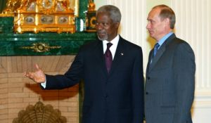 Аннан обсудит с Путиным ситуацию в Сирии