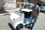 Житель Газы собрал электромобиль