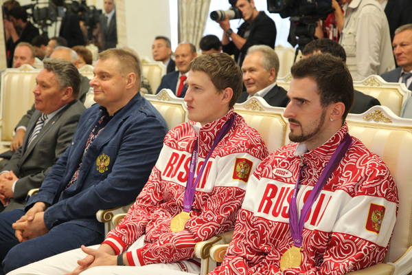 Рустам Минниханов встретился с призерами Олимпиады в Лондоне