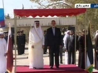 Исторический визит эмира Катара в Газу
