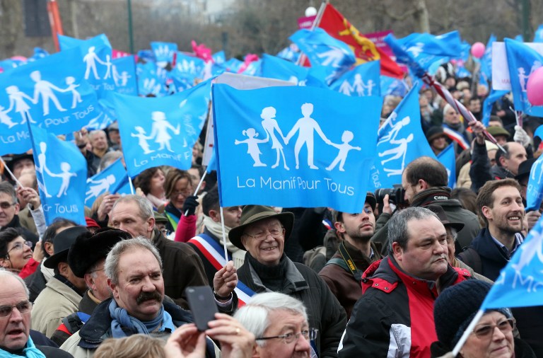 Франция протестует против однополых браков