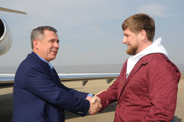 Рустам Минниханов с рабочей поездкой в Чеченской Республике