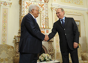 Путин обсудил с Аббасом вопросы укрепления двусторонних отношений