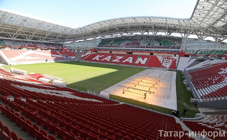 Стадион Kazan-Arena примет первый футбольный матч Рубина