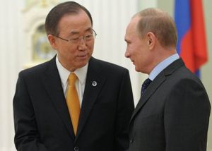 Путин и Пан Ги Мун обсудили авиаудары по террористам ИГ