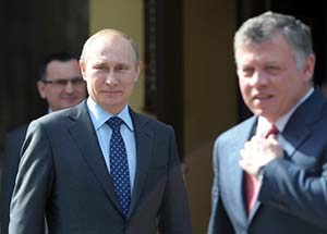 Владимир Путин встретится с королем Иордании Абдаллой II