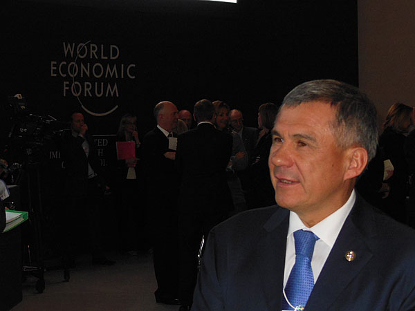 Рустам Минниханов прибыл в Давос для участия во Всемирном экономическом форуме