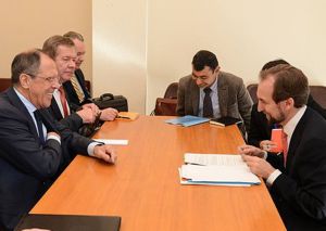 Глава МИД РФ встретился с Верховным комиссаром ООН по правам человека З.Раадом аль-Хусейном