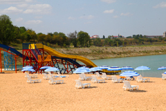 В Грозном впервые открылись женская база отдыха и пляж