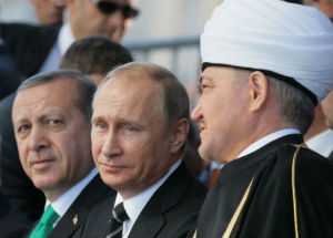 Путин поздравил мусульман с открытием Московской соборной мечети