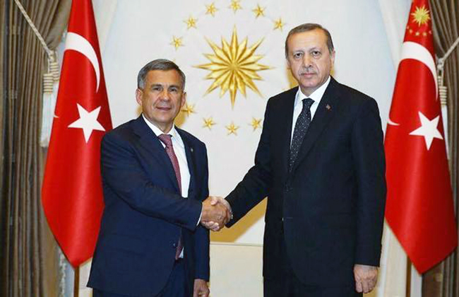 Минниханов встретился с Эрдоганом