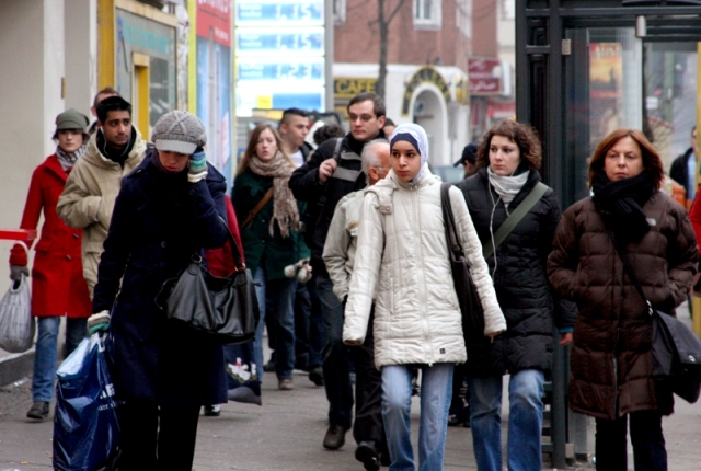 Мусульманки на улицах Германии