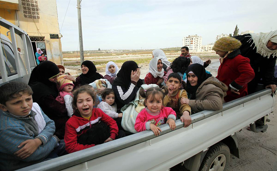 Сирийцы бегут из Алеппо
