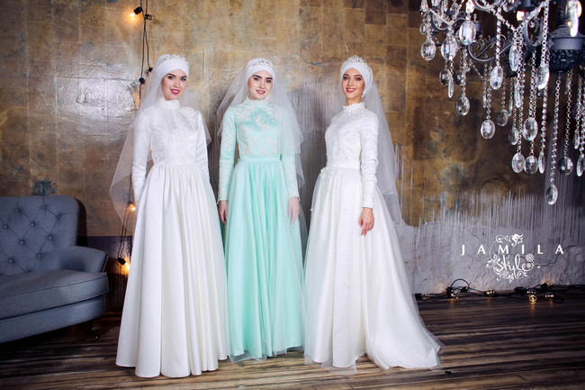 Свадебные платья для никаха от российских мусульманских дизайнеров