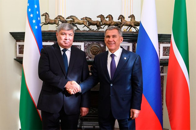 Минниханов принял делегацию Узбекистана