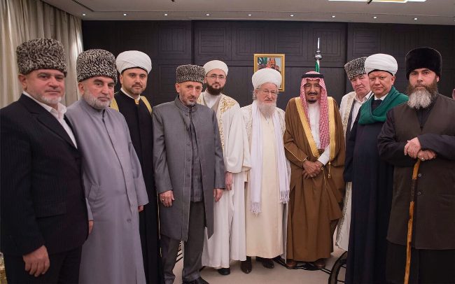 Король КСА провел встречу с президентом РТ и духовными лидерами мусульман России