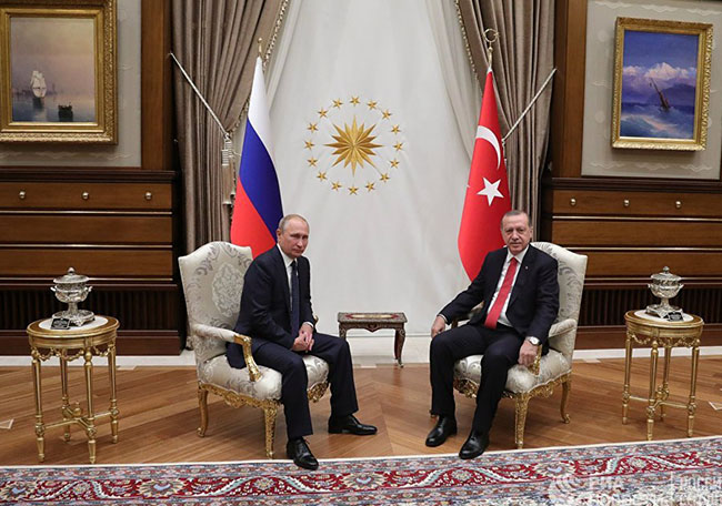 Президент России в Турции обсудил с Эрдоганом Сирию