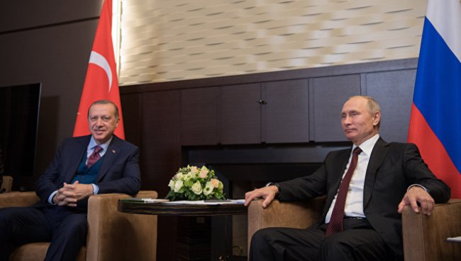 Путин и Эрдоган проводят встречу в Сочи