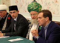 Медведев придает большое значение строительству соборной мечети Москвы