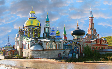 Храм всех религий привлекает туристов