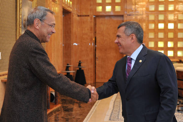 Рустам Минниханов встретился с режиссером Андреем Кончаловским