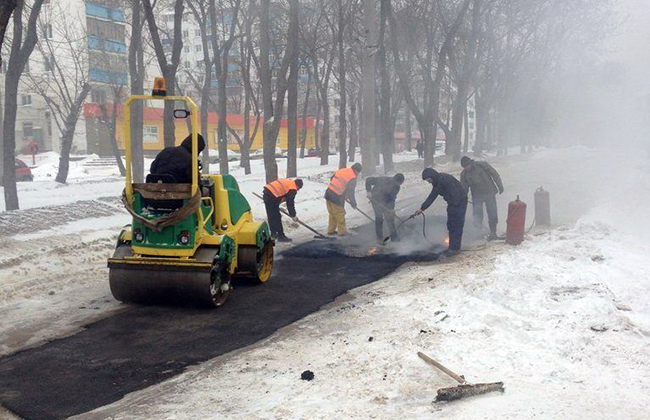 Укладка асфальта в снег в Челябинской области
