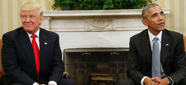 Трамп и Обама